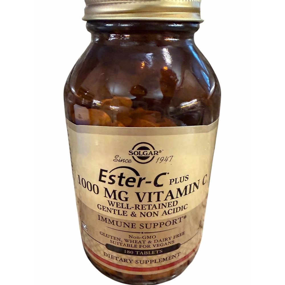 Solgar Ester-C Plus 1000 mg Vitamin C Ester-C Ascorbate Complex 180 Tablets